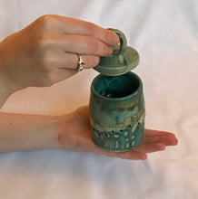 Load image into Gallery viewer, Sea Green Garlic Jar