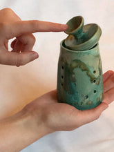 Load image into Gallery viewer, Sea Green Garlic Jar.